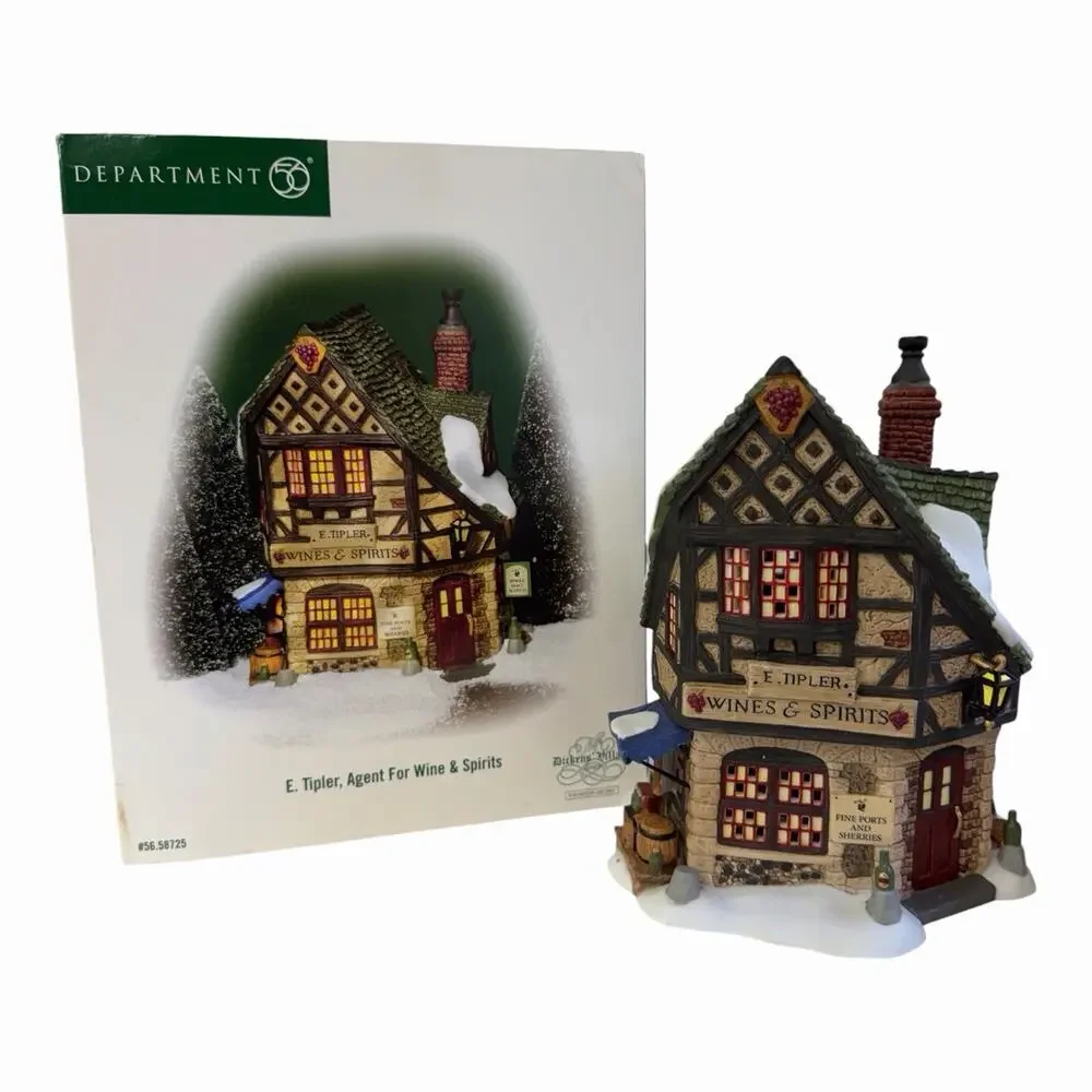 VTG 2002 Dept 56 “E. Tipler Agent for Wine and Spirits” Dickens Village #58725